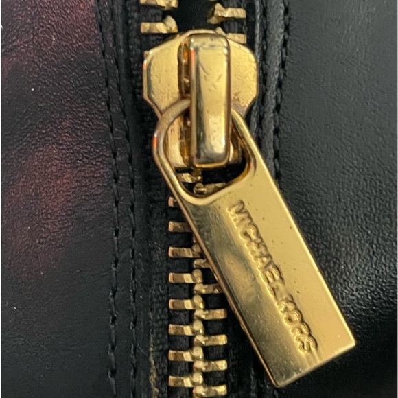 - Michael Michael Kors Georgia Platform Black Leather Ankle Boot Size 8.5 - Picture 3 of 8